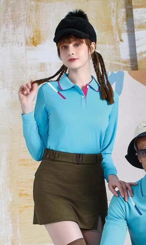 女長袖POLO衫｜F691B
