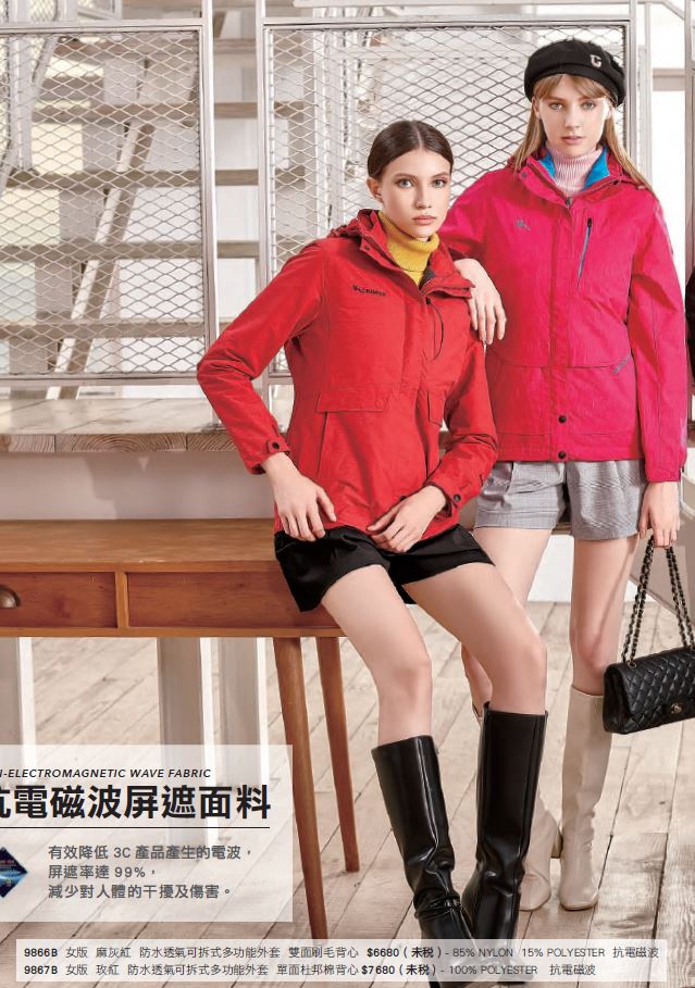 防水透氣可拆式多功能外套 9866B
